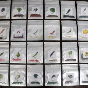 Pick Your Own Korean Seed Collection (Normal Version) / Choice of 4, 6, 8, 10, 12, 16, 20, or 24 Different Kinds of Seeds