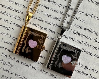 Enchanted Book Necklace | Necklace for Book Lovers