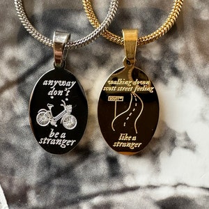 Scott street necklace | Don’t Be a Stranger | Double sided back to back design