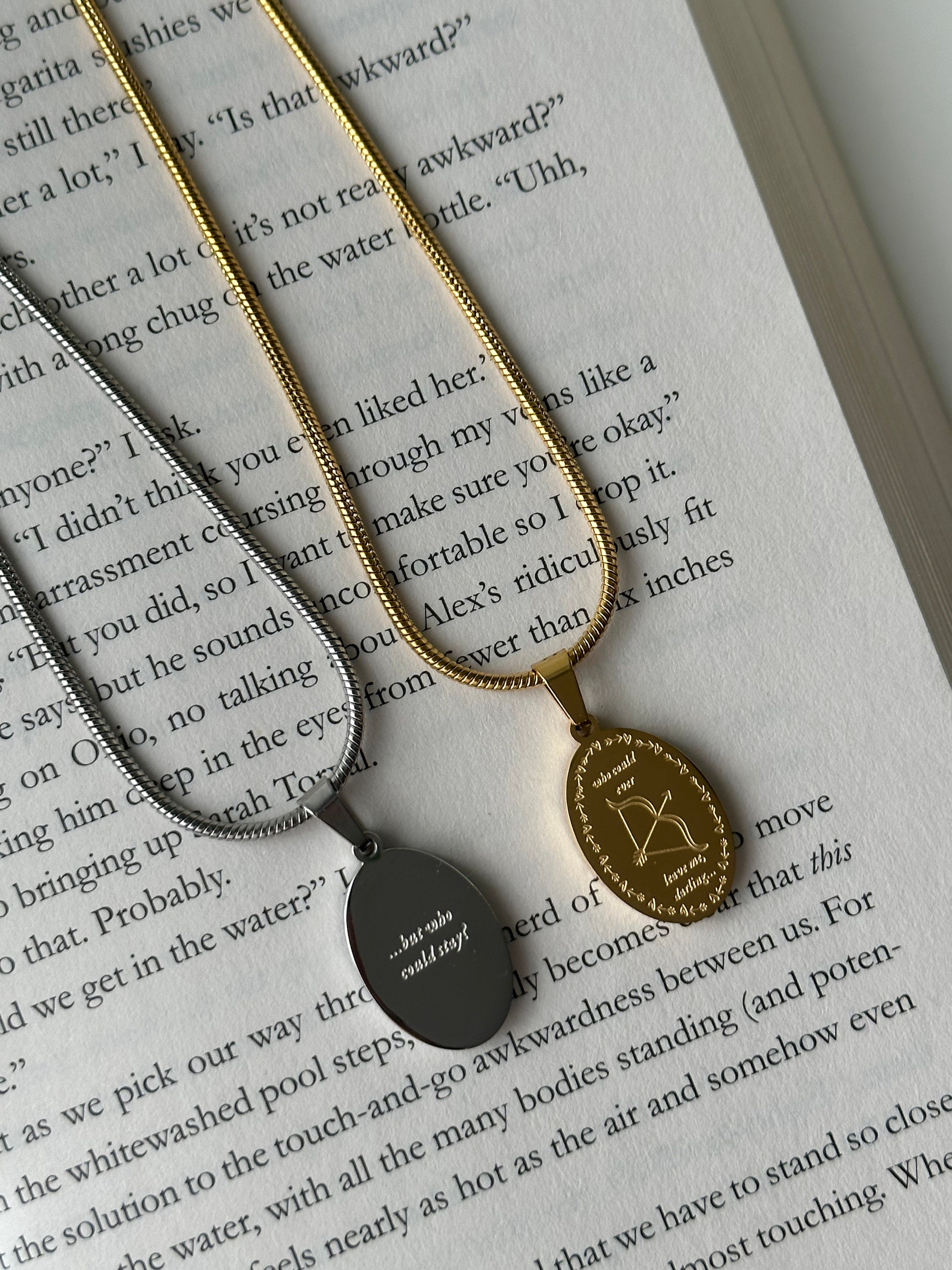 archer necklace double sided | waterproof & won’t tarnish