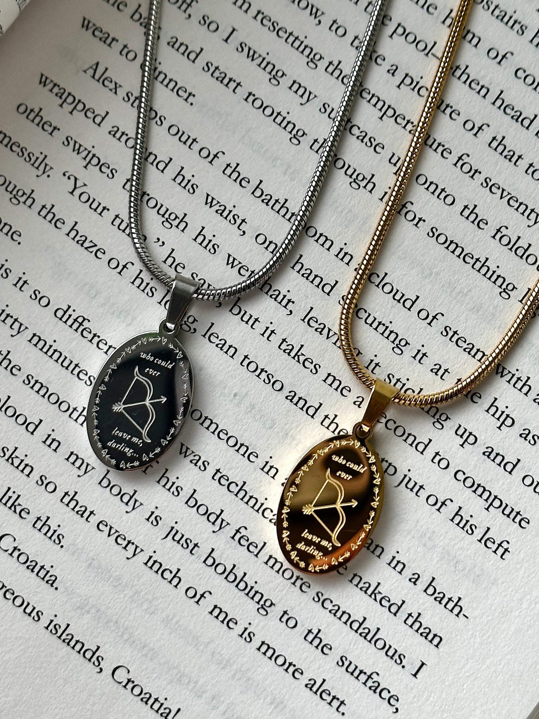 archer necklace double sided | waterproof & won’t tarnish