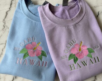 Hawaii State flower crewneck