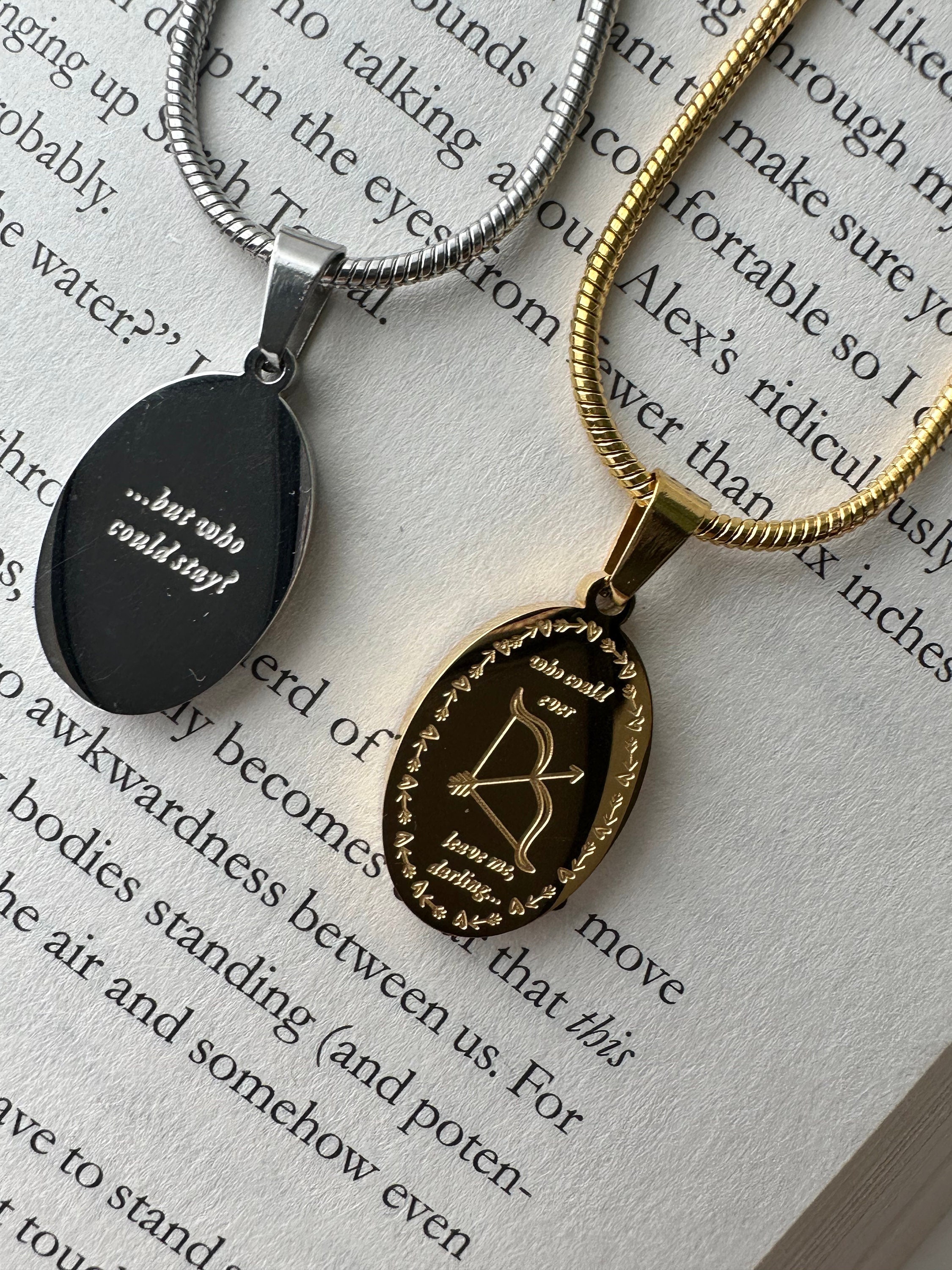 archer necklace double sided | waterproof & won’t tarnish