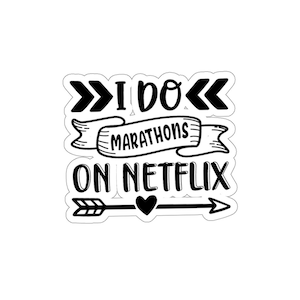 Autocollant Netflix découpé