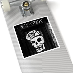 Punk Rock Square Aufkleber