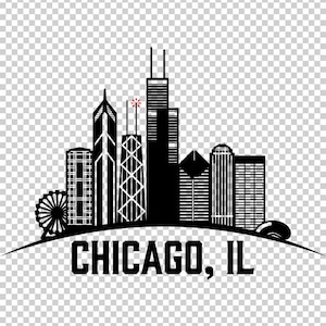 chicago digital png,svg,ai,jpg,dxf files