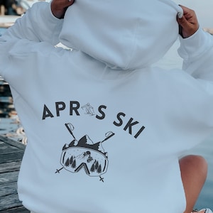 Ski instructor hoodie gift friends and family, birthday gift, ski lover christmas gift, family vacation 2024, skiing gift, ski gifts