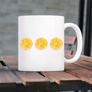 Sunny Orange Mug Cheerful Fruit Design Ceramic Coffee Tea Cup Perfect for Breakfast Kitchen Decor Orange Lover Gift
