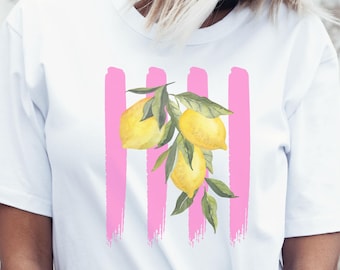 Lemon shirt women png lemon shirt png bright lemon png lemon t-shirt design lemon summer sublimation lemon shirt girl png instant download