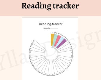 Reading tracker printable pdf habit tracker daily reading log book journal planner page book log instant download a4 a5 letter half letter