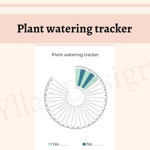 Rastreador de riego de plantas, imprimible en formato PDF, registro de plantas de interior, diario de mantenimiento de plantas de interior, página de planificación, página de descarga instantánea, tamaño A4, A5, media carta