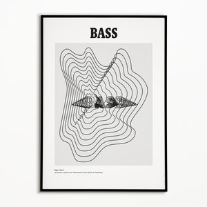 BASS Musik Poster, Alt Music Definition Minimalist Print, Musik Geschenk, druckbares Geschenk für Musikliebhaber Musiker