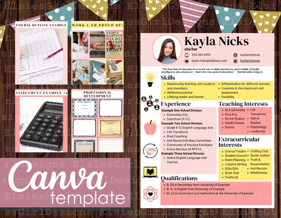 Portfolio Teaching Portfolio Template Portfolio Template Etsy Portfolio Teaching Portfolio Template Portfolio Template Etsy