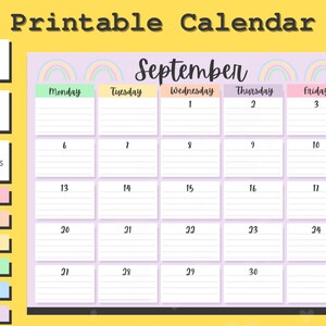 Digital Teacher's Calendar Digital Download Digital Calendar Teacher ...