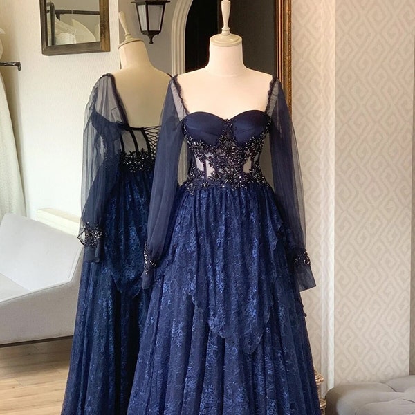 Corset Prom Dress Etsy