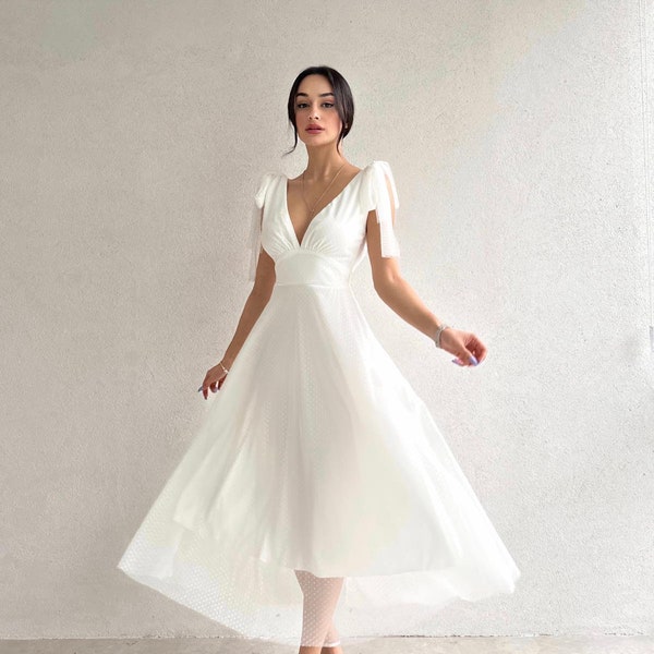 White Tulle Dress - Etsy