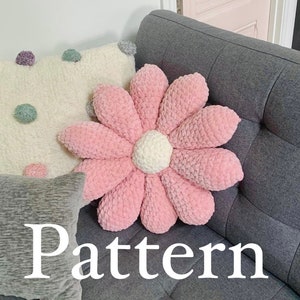 Retro Crochet Flower Pillow Pattern