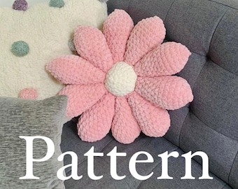 Retro Crochet Flower Pillow Pattern