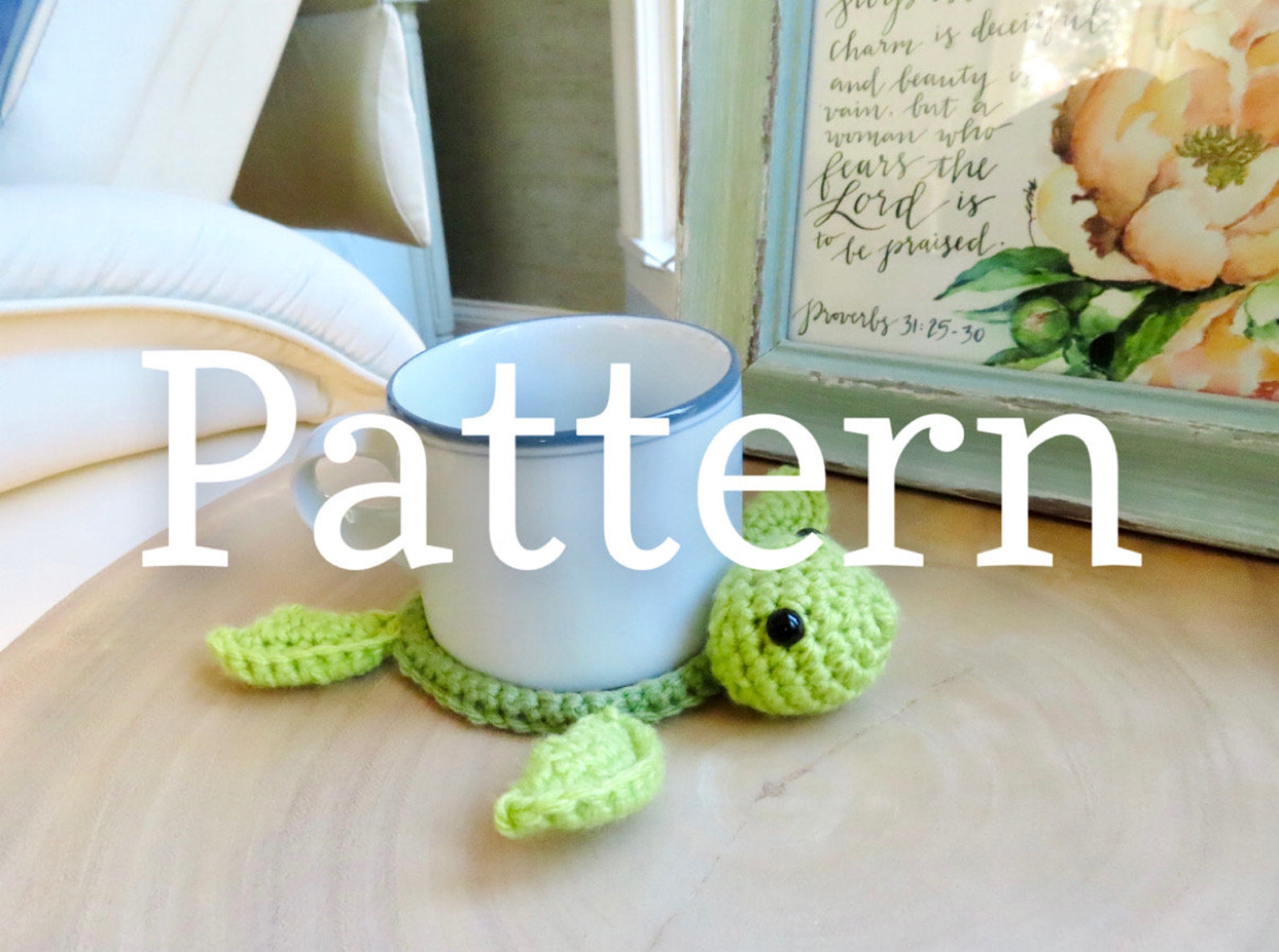 Crochet Turtle Coaster Pattern - Etsy