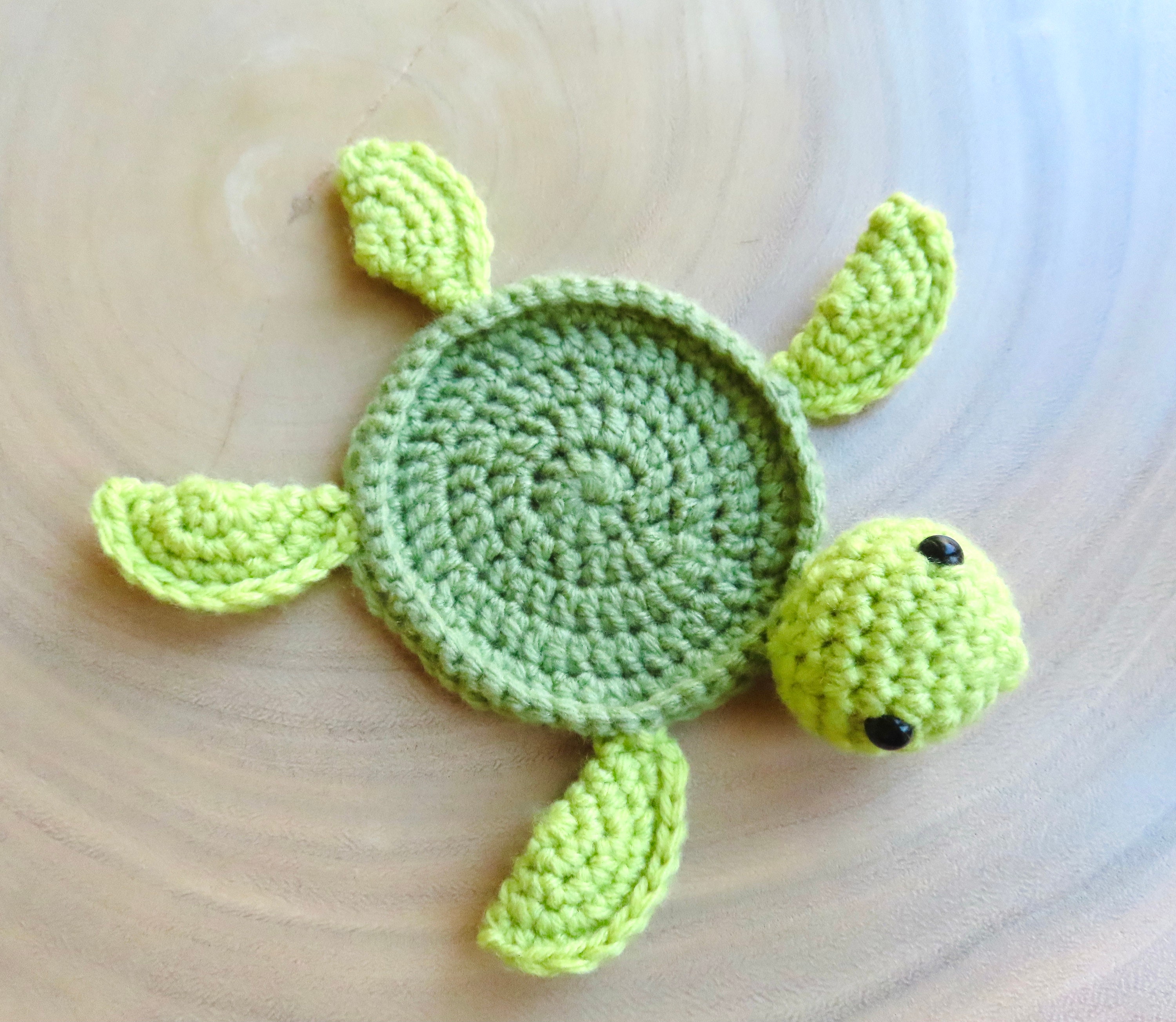 Crochet Turtle Coaster Etsy