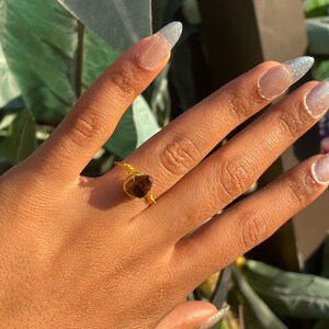 Tigers Eye Wire Wrapped Ring | Crystal Rings | Gemstone Rings | Handmade Rings