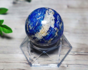 Boule de lapis-lazuli 50 mm avec support de boule