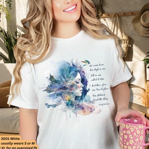 Emily Dickinson Aspiration Poem Unisex T-Shirt | Poetry Lover Tshirt | Inspirational Shirt | Reader Gift | Book Lover Tee | Literary Top