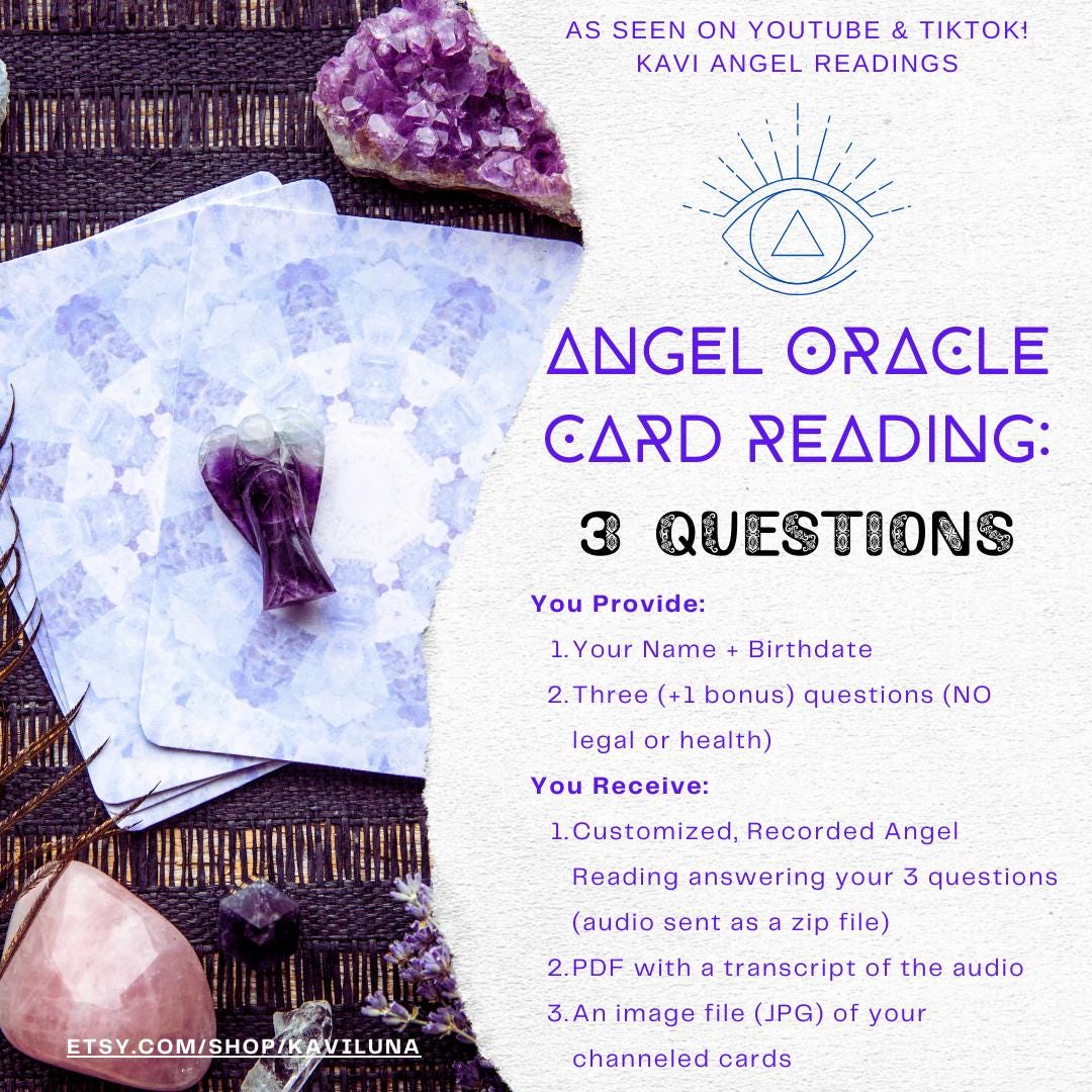 Ask 3 Questions + 1 Bonus Personalized Angel Reading | Angel Oracle ...