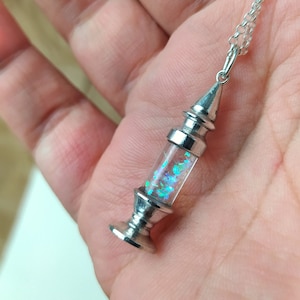 Stress relief shaker charm. Victorian Memory vial amulet