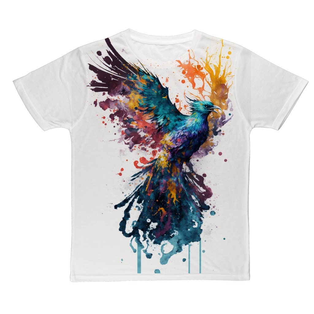 Phoenix Classic Sublimation Adult Tshirt Unisex Etsy