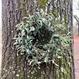 XXL Olive Branch Wreath, Year Round Olive Leaf Wreath, Modern Greenery Wreath, Farmhouse Decor, Classic Olive Fruit Wreath, XL Foyer Wreath