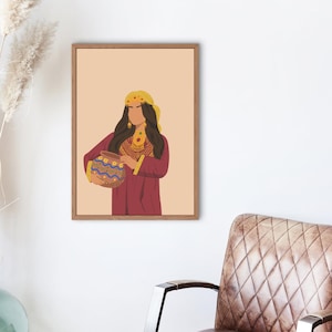 Traditional Kashmiran, Desi Digital Art, South Asian Home Decor, Kashmiri Art