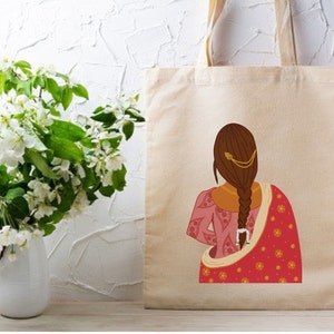 Royal Desi Girl Tote Bag, Desi Girl Tote Bag
