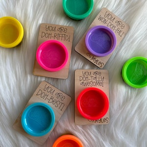 Playdoh Holder, Cute Party Favor, Wooden Party Favor, Wooden Playdoh Favors, Montessori Playdoh, Playdoh Accessory, Playdoh Gift, Class Gift