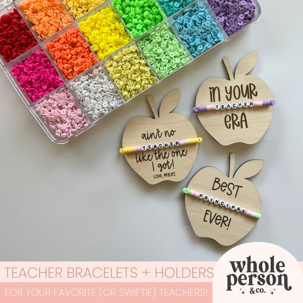 Teacher Gift, Teacher Bracelets, Swiftie Bracelets, Teacher Friendship Bracelets, Teacher Appreciation Gift, Cute Teacher Gift