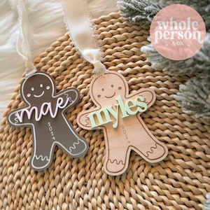 Custom Gingerbread Christmas Ornament, Cute Kids Ornament, Custom Kids Ornament, Ginger Bread Cookie Christmas Ornament, Cookie Ornament