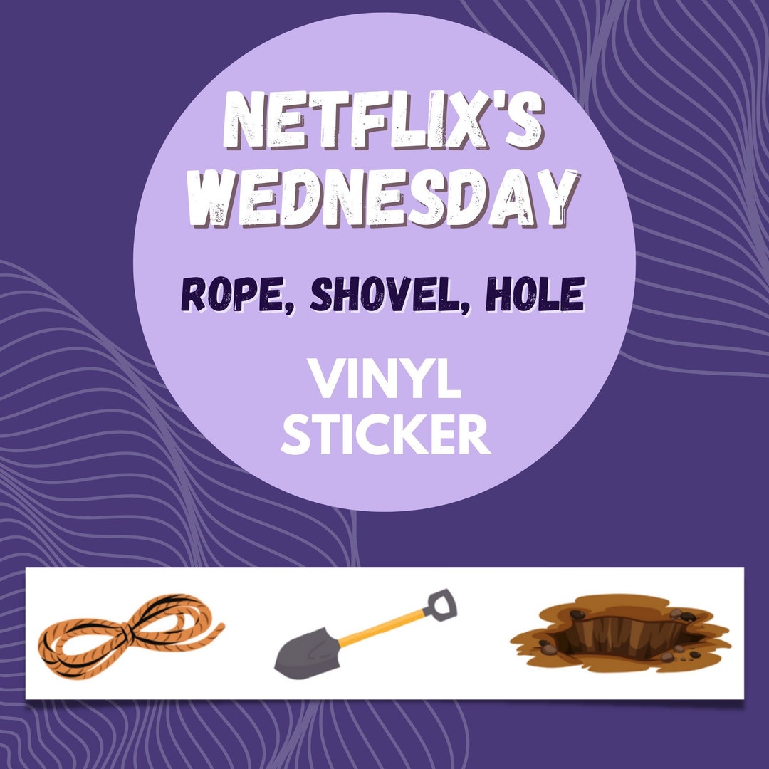 Rope Shovel Hole Wednesday Netflix the Addams Family Etsy UK