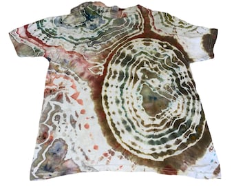 Youth Large geode ice dyed tie dye short sleeve shirt