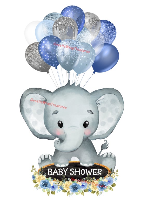 Baby Shower A Baby Blue Balloons New - Etsy