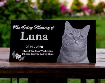 Personalized Pet Memorial Stone, Dog Memorial, Cat Memorial Stone, Pet Remembrance, Pet Grave Marker, Personalized Sympathy Gift for Pet