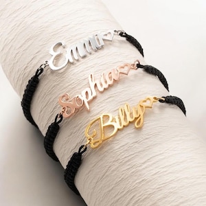 Set of 2 Custom Name Bracelets for Couples and Friendships, Matching Bracelets for Him Her, Anniversary Bestfriend Jewelry, Valentines Gift