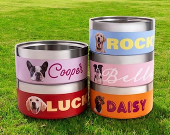 Custom Dog Bowl, Pet Birthday Gift, Custom Pet Bowl for Cat Dog with Name, Personalized Pet Gifts Personalized Stainless Steel Dog Food Bowl