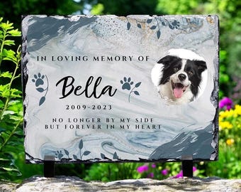 Custom Dog Grave Marker, Personalized Pet Memorial Stone, Dog Garden Sign, Pet Loss Gift, Garden Decor, Pet Remembrance Gift, In Memory of