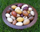 Holzeier, Ostereier aus Holz, Holzdekoration, Ostern, Handschmeichler