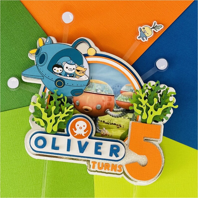 Octonauts With Gup A Cake Topper With Flashing Lights Etsy Australia