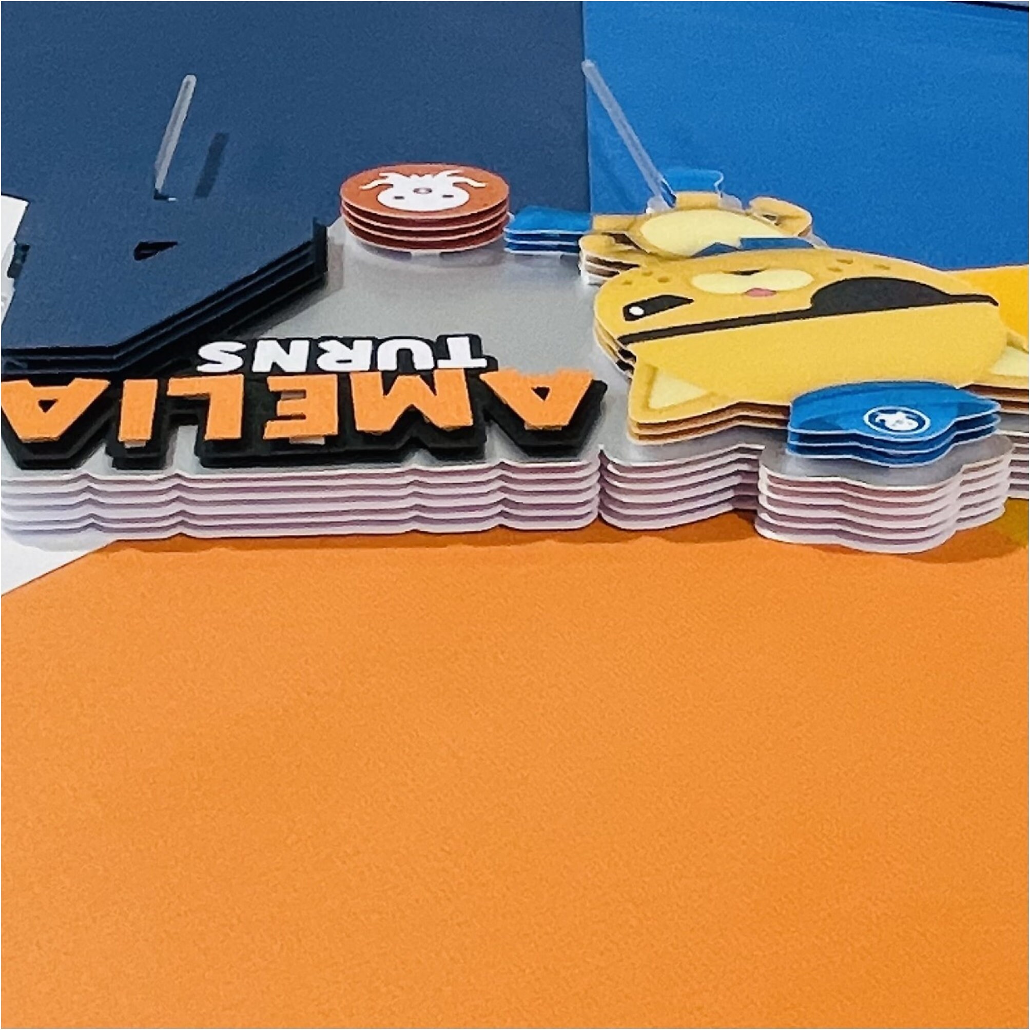 Octonauts Kwazii Cat Cake Topper With Flashing Lights Birthday Party