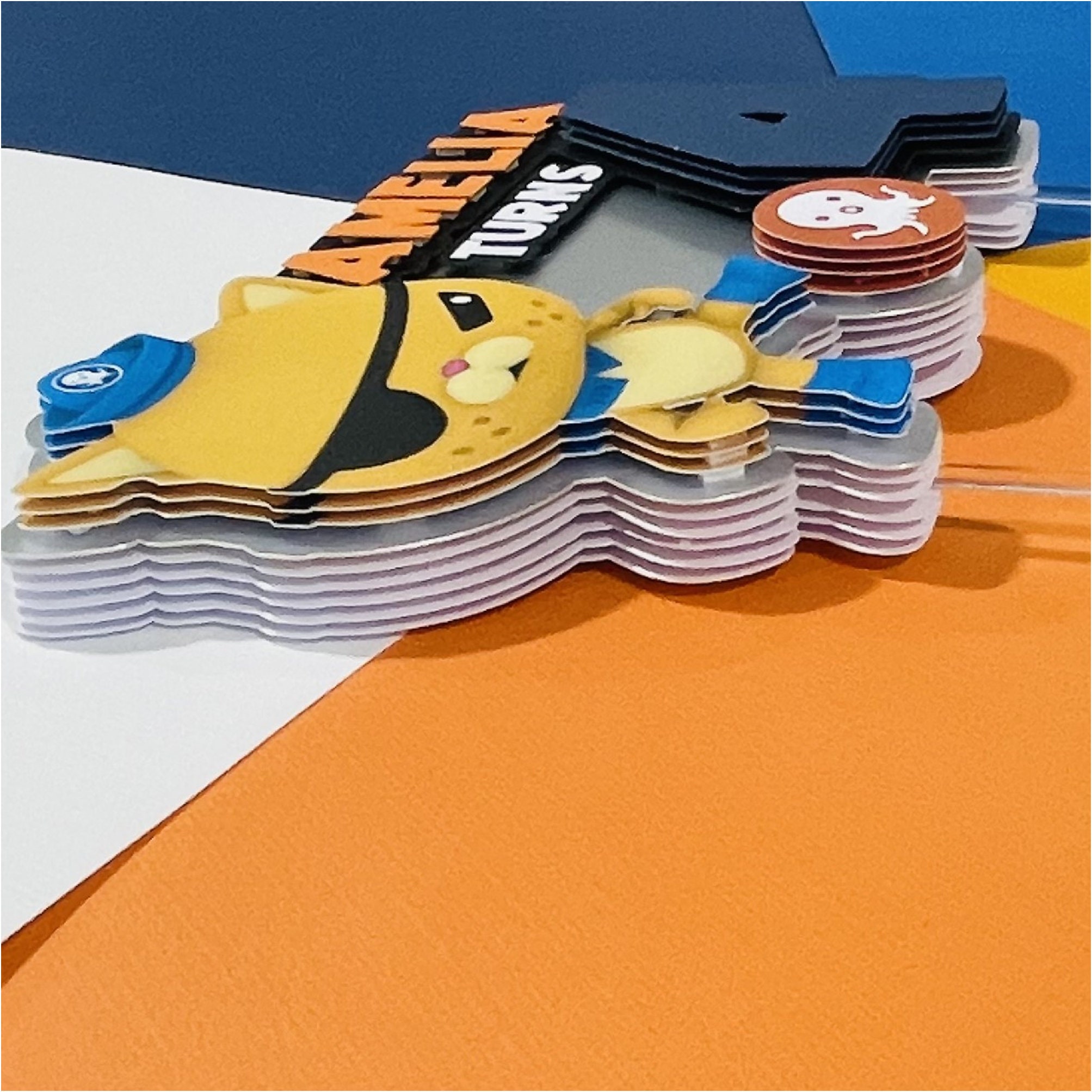 Octonauts Kwazii Cat Cake Topper With Flashing Lights Birthday Party