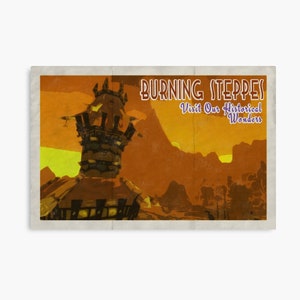 The Burning Steppes Travel Postcard (World of Warcraft)