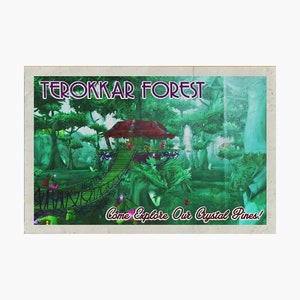 Postal de viaje del bosque de Terokkar (World of Warcraft)