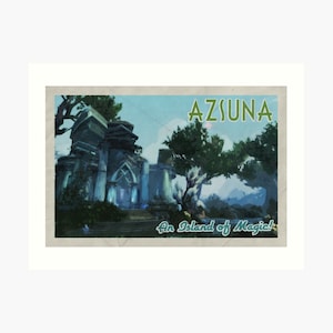 Azsuna Travel Postcard (World of Warcraft)